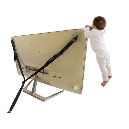 Baby Proofing Kit with Adjustable TV Safety Straps and Anti-Tip Furniture Anchors - Easy Installation, No-Drill Protection for Childproofing Homes