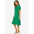 thumbnail image 3 of Jessica London Women's Plus Size Stretch Knit A-Line Dress, 3 of 4