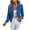 Blue, variant on TKLPEHG Work Blazer for Women 2025 Casual Dressy Open Front Cropped Blazer Jackets Lapel Business Work Office Long Sleeve Cardigan Coats (Gray,XXL)