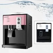 Top Loading Countertop Water Dispenser 0.9 to 5 Gallons Hot and Cold Water Cooler Dispenser Mini Desktop Water Cooler Dispenser Hot Cold Warm Water Electric Desktop Small Table Drinking Machine Pink