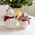 thumbnail image 3 of Christmas Plush Snowman Doll Tabletop Decorations for Home Kitchen Xmas Holiday Party Decor, 3 of 5