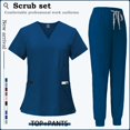 thumbnail image 1 of Summer Short Sleeve Work Suit Women Men's Uniforms Doctor's, 1 of 6