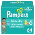 thumbnail image 1 of Pañales Pampers Baby Dry, tamaño 6, 64 unidades, absorbentes, 1 of 8