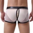 thumbnail image 2 of AnuirheiH Men's Lingerie Sexy Mesh Hollow Out Lingerie Breathable knickers Underpants Underwear, 2 of 3