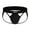 Black, variant on Sngxgn Men's Breathable Trunks Underwear Covered Band(Black,L)