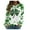 01 Green, variant on YueHuiYing Women's Oversized Hoodless Long-Sleeve Crewneck Sweatshirt with Clover and Green Leaf Print - St. Patrick's Day Comfort Top