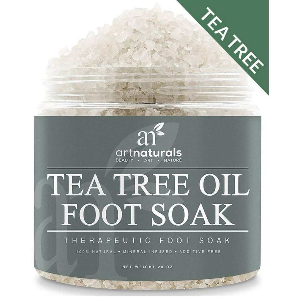 Tea Tree Oil Foot Soak (4oz) 100 Natural Therapeutic Mineral Infused