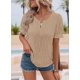 thumbnail image 3 of Tops de Verano de Corta para Mujer Color Caqui XXL, 3 of 7