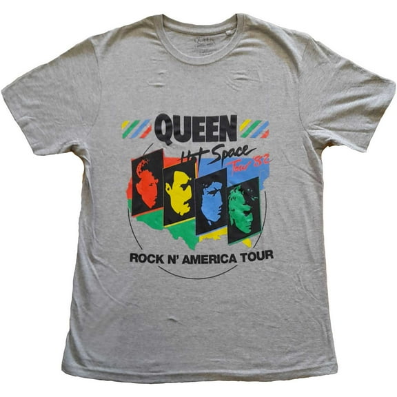 Men's Queen Back Chat T-shirt Small Grey