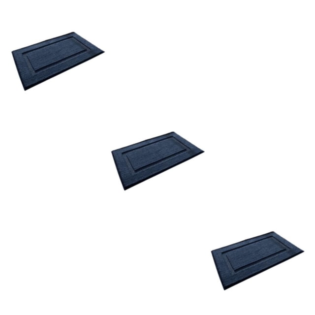 Bearachild Alfombra de baño con estilo de poliéster - Alfombrilla antideslizante moderna impermeable y duradera para baño azul 40 * 60 cm Type1 NO1
