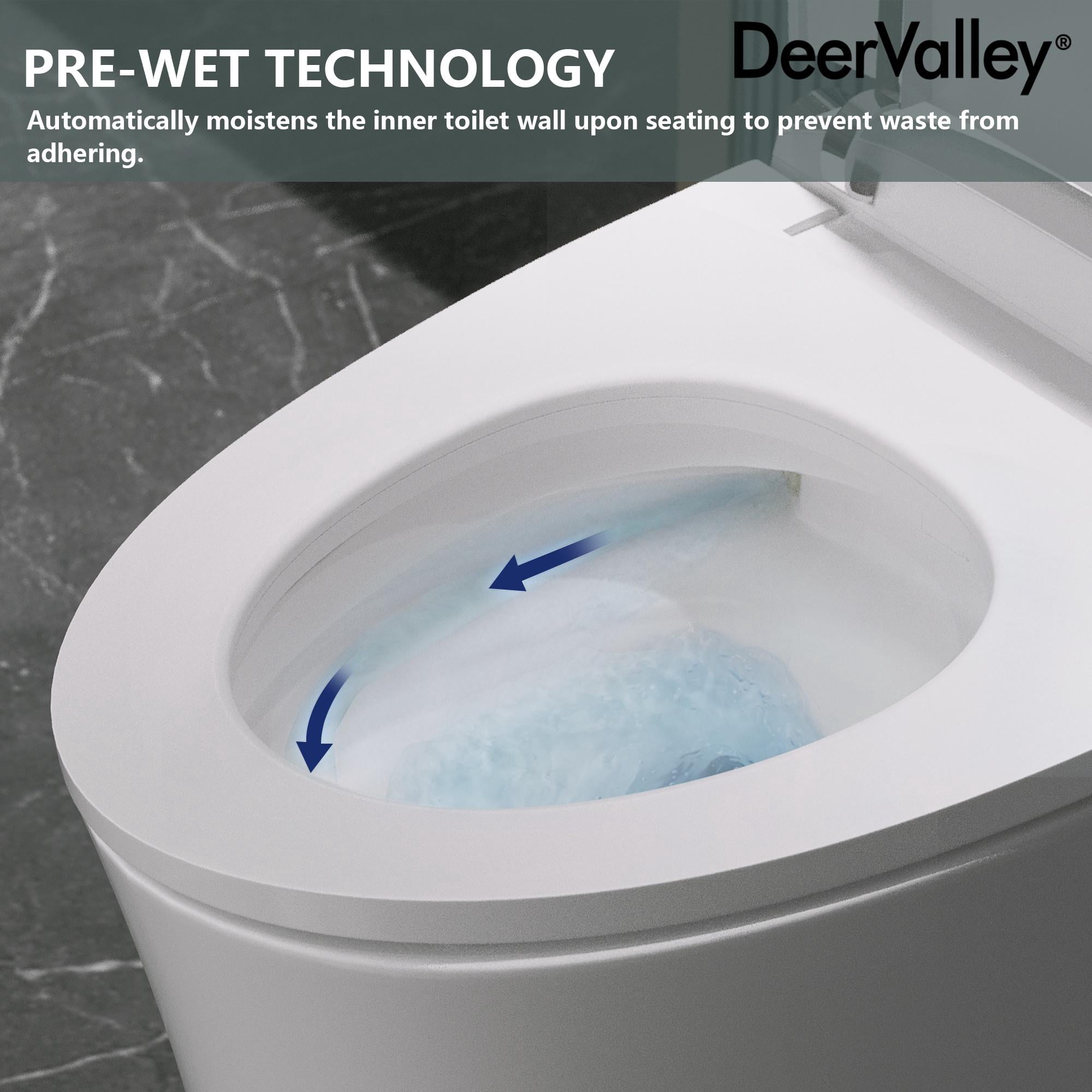 1.28 GPF Tankless Elongated Smart 1-Piece Toilet in White with Heated Seat, Auto Flush, Foot Touch Control Flush