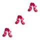 thumbnail image 2 of Methold 4 piezas de zapatos para mascotas, botas de lluvia y nieve de algodón, conjunto de calcetines impermeables, buena elasticidad con Type1 NO1, 2 of 6