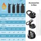 thumbnail image 4 of Botella de agua CIVAGO con aislamiento de acero inoxidable de 946 ml con pajita, 4 of 5