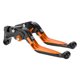 thumbnail image 1 of Palancas de freno y embrague cortas y largas para Yamaha YZF R1 09-14, palanca de freno ajustable de motocicleta, aleación de aluminio, cabeza negra, mango naranja, 1 of 1