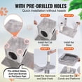 thumbnail image 2 of Torre para gatos Cat Tree VEVOR de 56,2 cm con rascador Cat Condo, 2 of 9