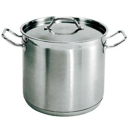 Update Stainless Steel Pot With 3 Ply Bottom & Lid - Available Size 12 (Best Size Stock Pot)