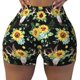 thumbnail image 2 of Fotbe Sunflower Skull Boho Shorts Sin Costuras – Shorts Deportivos de Cintura Alta para Mujer, Elásticos para Gimnasio, Yoga, Running o Ciclismo-Medium, 2 of 8