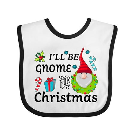 

Inktastic I ll Be Gnome for Christmas Gift Baby Boy or Baby Girl Bib