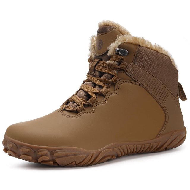 Botas de nieve de invierno, botas descalzas impermeables para hombres y mujeres