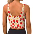 thumbnail image 4 of Picia Table Tennis Rackets 1 Sports Bra for Women,Padded Strappy Sports Bras Medium Support Yoga Bra with Removable Cups,Running Yoga Bra-X-Large, 4 of 9
