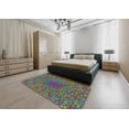thumbnail image 4 of Ahgly Company Indoor Rectangle Patterned Green Abstract Area Rugs, 7' x 10', 4 of 6
