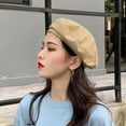 thumbnail image 5 of Women Beret Hat Cloth Beret French Beret Artist Beret Cap, 5 of 5