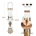 thumbnail image 2 of Comedero para pájaros, tubo colgante, alimentador de semillas para pájaros silvestres de aluminio, 2 of 7