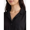 thumbnail image 4 of Time and Tru Women’s Cropped Camp Shirt, Sizes XS-XXXL, 4 of 5