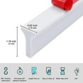 thumbnail image 3 of Collapsible Shower Water Guard Water Splash Guard Water Dam Barrier Shower Threshold for Shower Stall, Stay Dry Retainer for Wet and Dry Separation for Bathroom (75") …, 3 of 6