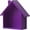 Purple, variant on Elegant Sturdy Wood Houses Wall Mounted Display Shelf Accessory Portable for Home Organization Bedroom Decoration