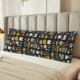 thumbnail image 6 of Disketp Teeth Print Body Pillow Cover - Super Soft 20x54 Body Pillow Case,Long Side Hidden Zipper, 6 of 8