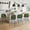 Green, variant on Carolayne 26.5" Swivel Bar Stools Set of 2, Modern Fabric Counter Height Bar stools with Back & Removable Cushion for Kitchen Island, Linen Grey