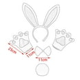 thumbnail image 2 of 4x Bunny Costume Set Rabbit Ear Headband Headwear Adorable Halloween Cosplay Adult, 2 of 9