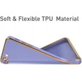 thumbnail image 6 of Case for iPhone7 Plus iPhone8 Plus, Soft Silicone Slim Case Electroplated Straight Edge Phone Case Shockproof Protective Case -Purple, 6 of 14