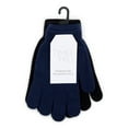 thumbnail image 2 of Time and Tru Women's Knit Gloves, 2-Pack, Dark Navy, 2 of 4