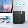 thumbnail image 3 of ORICO 3.5/2.5 inch 5 Bay Hard Drive Docking Station USB C to SATA 5Gbps External Hard Drive Enclosure up to 5*16TB,Built-in Fan for Data Backup, 3 of 9