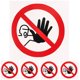 thumbnail image 1 of unbranded 5Ud Etiquetas De Advertencia No Entrada Autoadhesivas Para Y Seguridad Industrial, 1 of 6