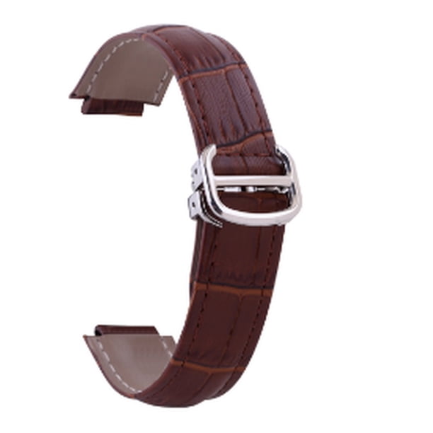 14*9 mm 18 x 11 mm 20 x 12 mm para ballon bleu tank series patrón de bambú piel de cocodrilo relojes correa de reloj con hebilla plegable