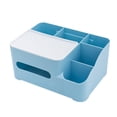 thumbnail image 3 of GUOOL Multifunctional Tissue , Tabletop Facial Tissue Sundries Organizer Napkin Holder Blue, 3 of 6