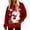 Deep Red, variant on Hoodies for Women Oversized Winter Plush Cute Sweatshirts Pullover Trendy Fall Winter Clothes with Christmas Print for Comfortable Seasonal Wear,Purple Pink,S