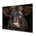 thumbnail image 2 of Designart "Bovine Beauty" Animals Metal Art Print, 2 of 5