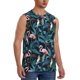thumbnail image 2 of Fotbe Flamingos And Birds Men's Camiseta sin Mangas Estampada para Hombres, Playera Casual para Gimnasio, Entrenamiento, Playa-3X-Large, 2 of 7