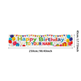 thumbnail image 3 of Happy Birthday Personalized Background Backdrop with Colorful Balloons and Gifts Banner for Party Supplies Photography Props Birthday Decoration, 3 of 8