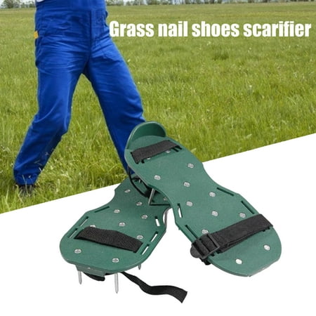 

GXSR Lawn Aerator Shoes for Grass Aerator Tools Revives Lawn Health for Lawn/Yard/Garden Comfortable Grass Airation Spikes Shoes with 26 Aerating Spikes Aerator Tool for Garden