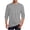 Gray, variant on Dursoulink Long Sleeve T-Shirt for Men, Solid Color Athletic Pullover with Crew Neck, Polyester Cotton Blend, Regular Fit, Casual Wear