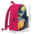 thumbnail image 3 of XMXY Japanese Style Ocean Wave Backpack Laptop Bag for Women, School Bookbag Lightweight Backpack for Travel Casual Work Backpack Pink, 3 of 8
