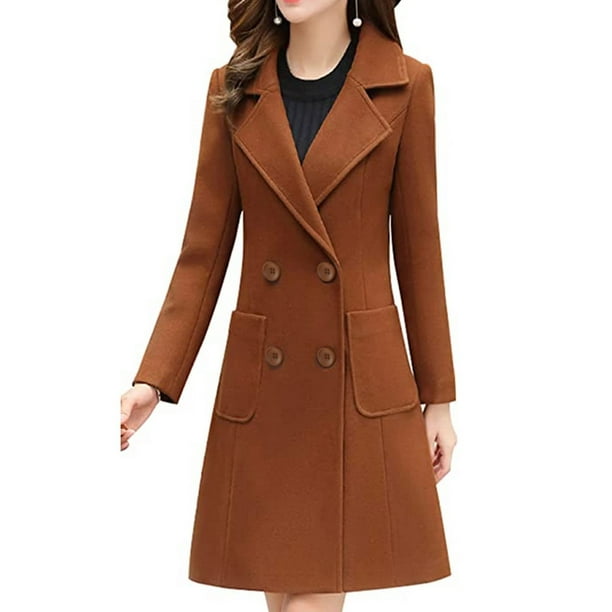 Caramel pea coat top