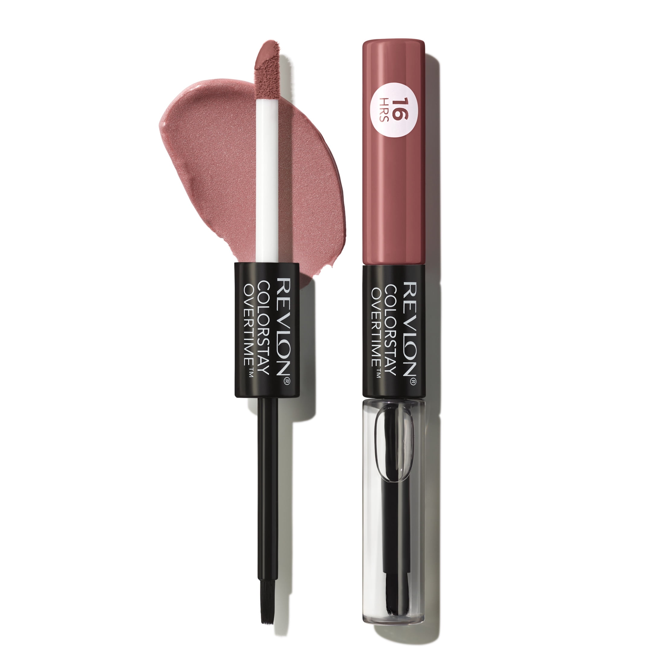 (3 pack) Revlon ColorStay Overtime Longwearing Gloss Lipstick with Vitamin E, 320 Faithful Fawn, 0.07 fl oz