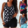 thumbnail image 4 of Two Pieces Tankini Swimsuits Top for Women Tummy Control with Swimming Padded Bras Suit, 4 of 9