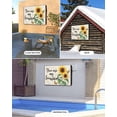 thumbnail image 2 of Outdoor TV Cover 40 to 43 Inch Weatherproof, Farmhouse Floral Sunflower Waterproof TV Screen Protector for Outside Decor with Zipper and Pocket 40"L x 25"H , You Are My Sunshine Beige, 2 of 7